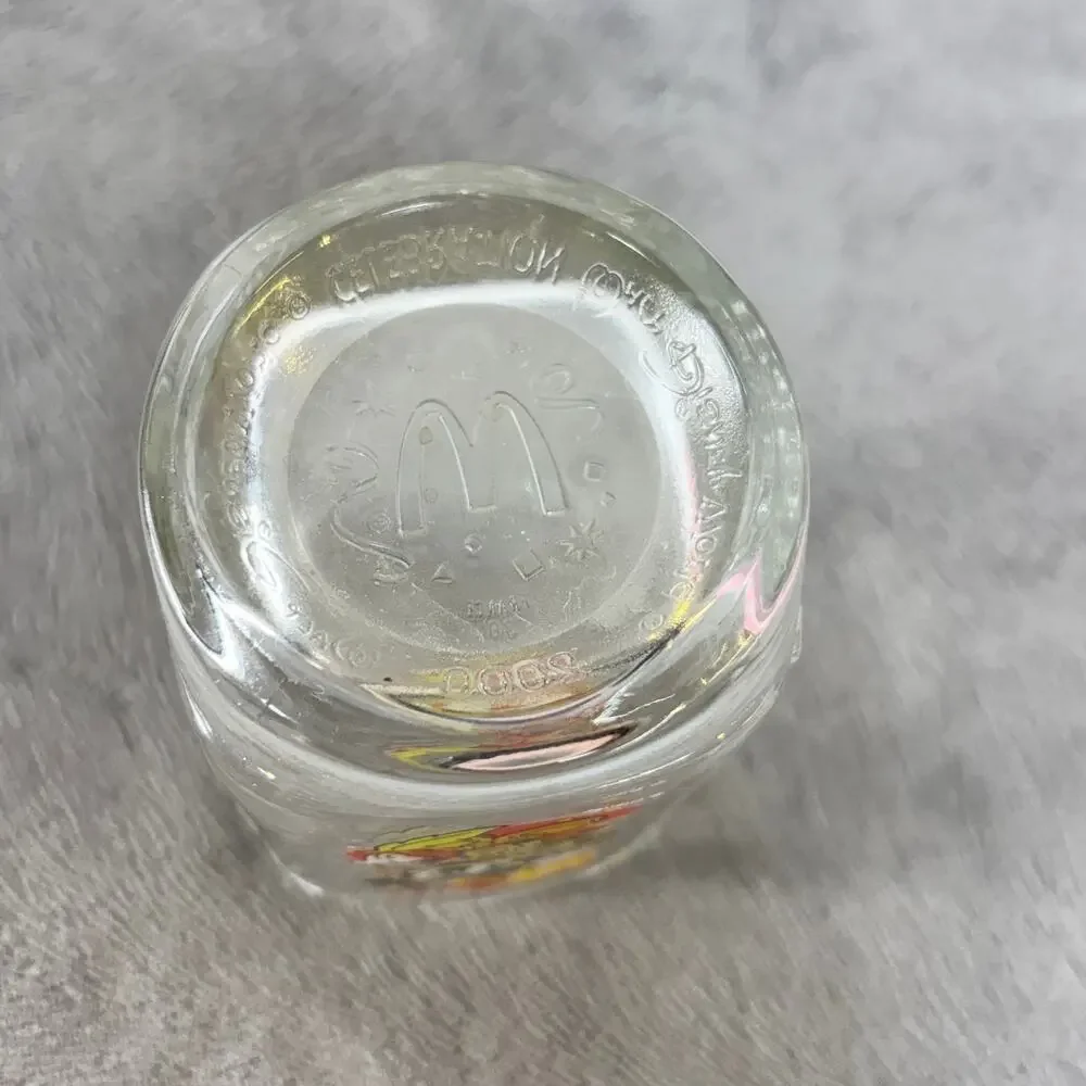 McDonalds Mickey Mouse Animal Kingdom Disney World VTG Glass 2000 Square Tumbler